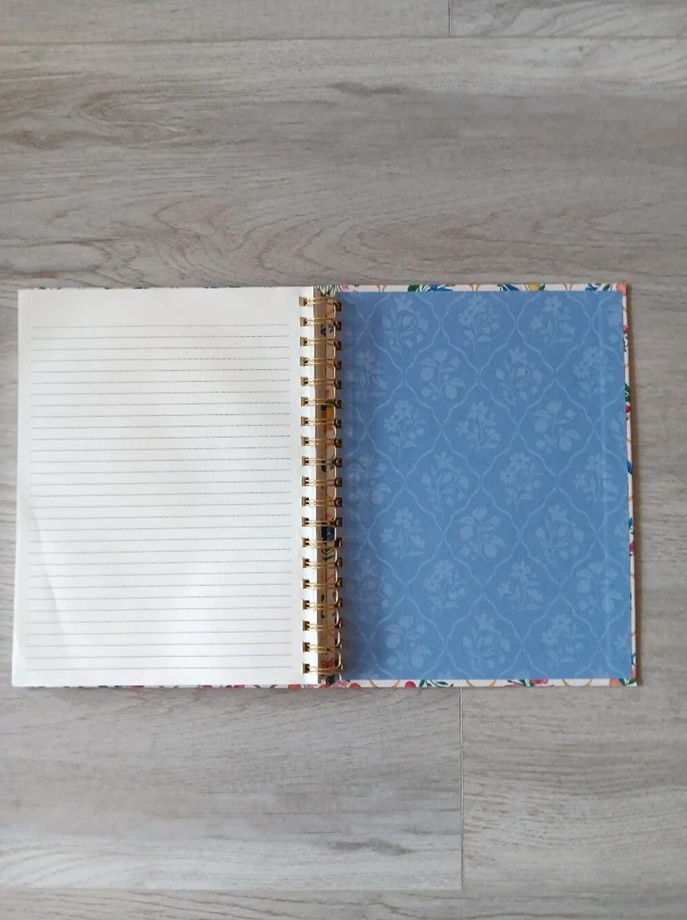 Clementine Paper Inc. Spiral Bound Hardcover Notebook Lined Pages Floral 10